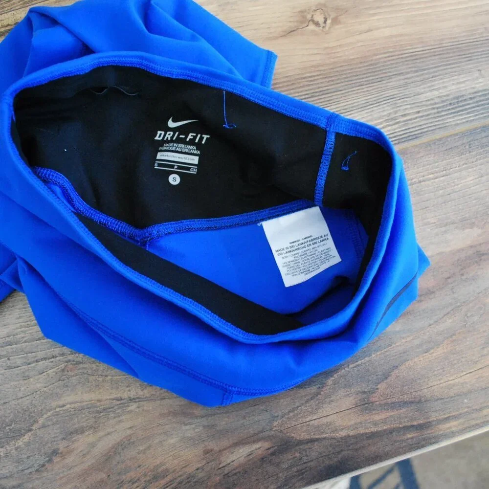 Nike Dri Fit Running Capri Leggings Blue S